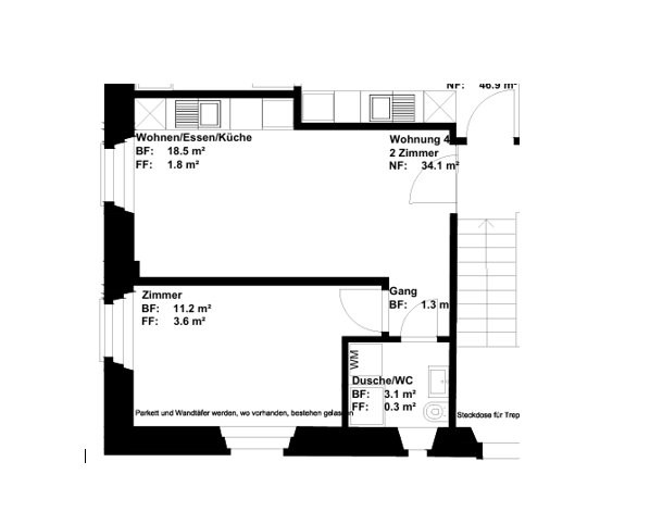 gemütliche 2.0 Zimmer-Wohnung an zentraler Lage 7