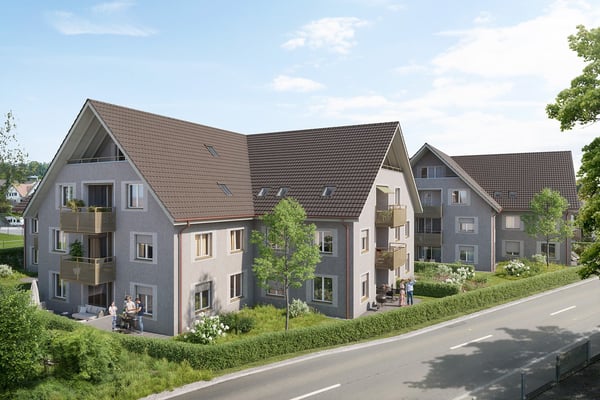 Moderne 1.5-Zimmer-Dachwohnung in ruhiger Lage von Thundorf