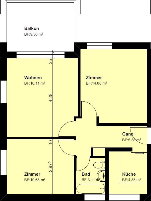 3.0 Zimmerwohnung in Sirnach 9