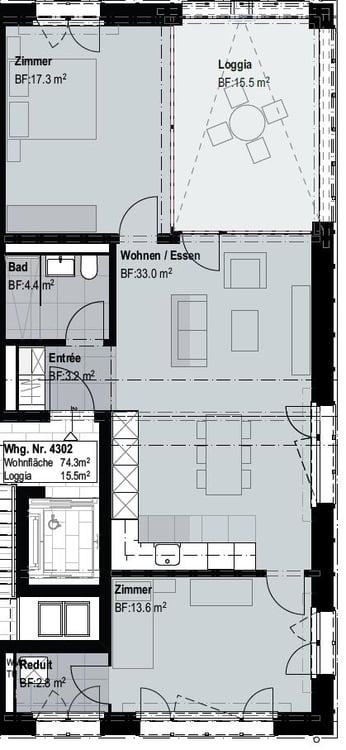 3.5 Zimmerwohnung in Güttingen 7