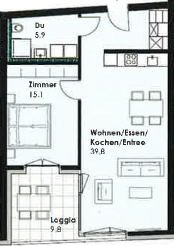 1.5 Zimmerwohnung in Rorschach 9