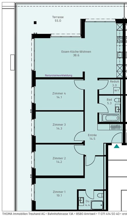 Grosszügige 5.5-Zimmer-Wohnung mit weitläufiger Terrasse 13
