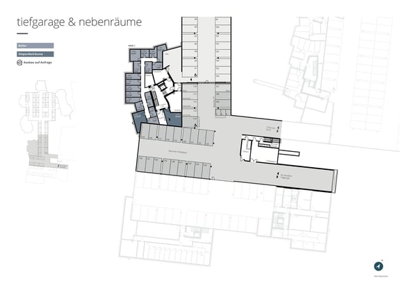 Letzte Tiefgaragenplätze in der Überbauung