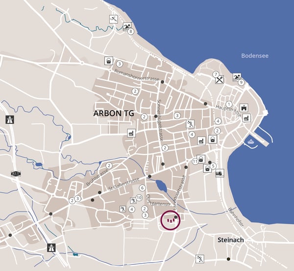 Ihr Parkplatz in Seenähe ? Landquartstrasse 62 / 62a / 62b 3