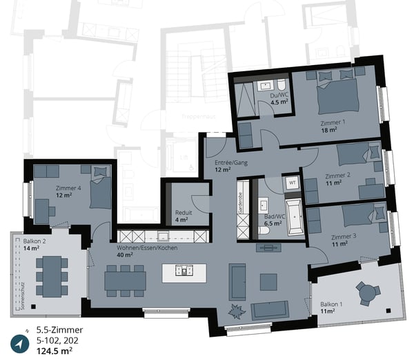 Familienfreundliche Wohnung in Othmarsingen AG 6
