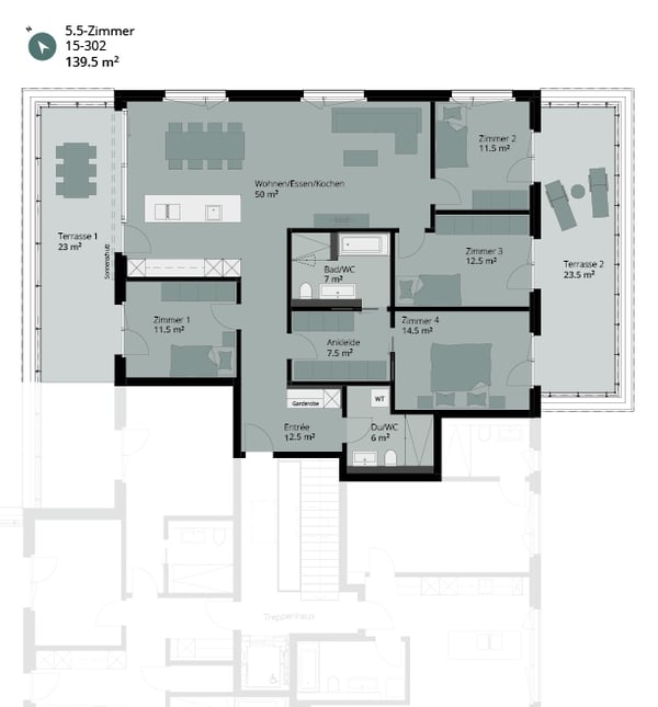 Exklusive Attikawohnung mit grosser Terrasse und traumhaftem Seeblick 9