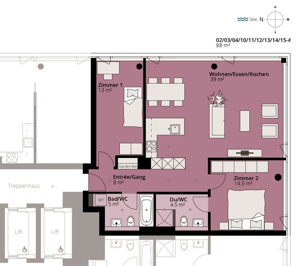 Möblierte Wohnung mit Mindestmietdauer 1 Monate 8
