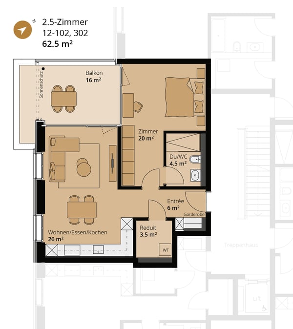 Ein Zuhause zum Wachsen - letzte 2.5-Zimmer-Neubauwohnung in Suhr 11