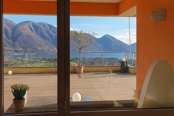 Appartamento di lusso con terrazza panoramica, Locarno Monti 7