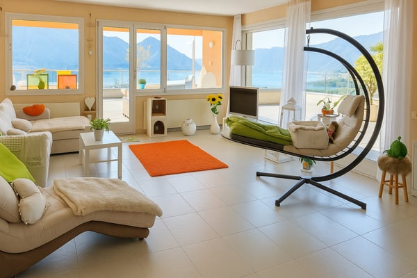 Appartamento di lusso con terrazza panoramica, Locarno Monti 11