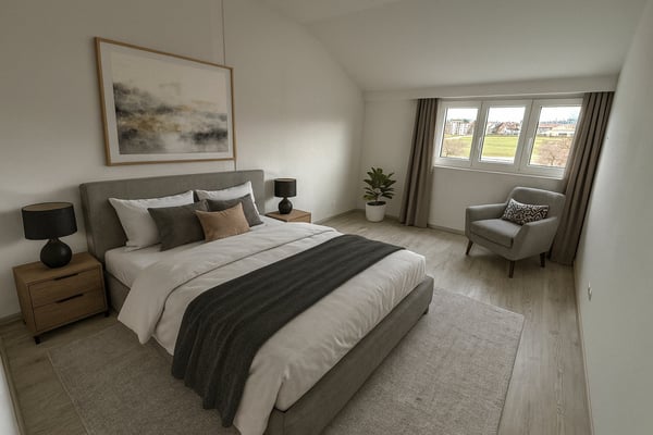 Neuwertige 1.5-Zimmer-Dachwohnung mit Weitblick 2