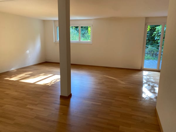 Grosse Studiowohnung mit Sitzplatz im Grünen in Rüttenen 1