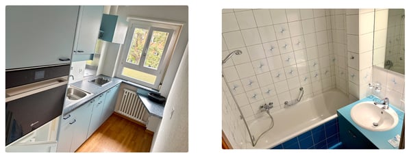 Bern Marzili 1-Zi-Wohnung mit Balkon 3. Stock nächst Aare 5