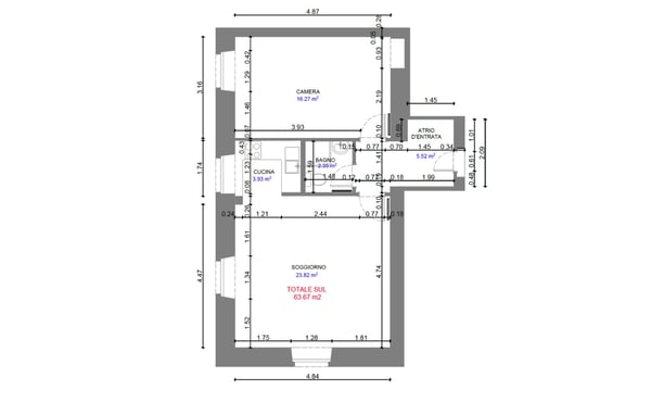 Appartamento mansardato di 1.5 locali nel cuore di Lugano 13