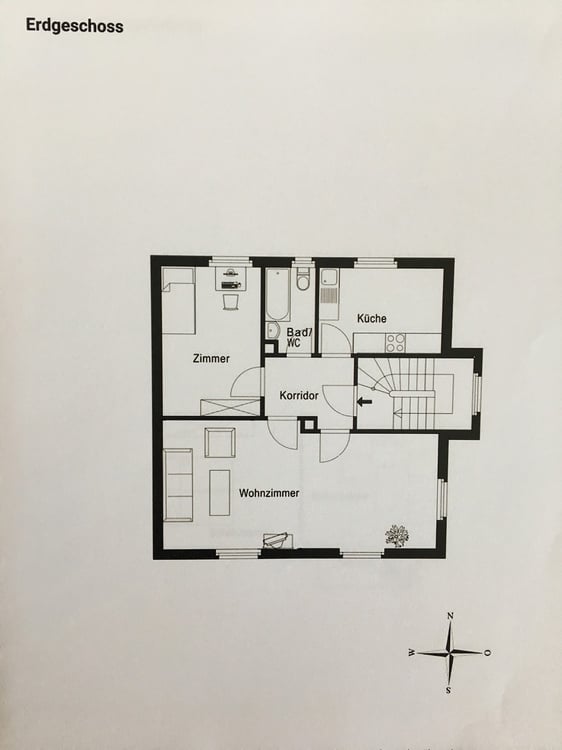Gemütliche 1.5-Zimmer Wohnung (EG) in Grenchen 2