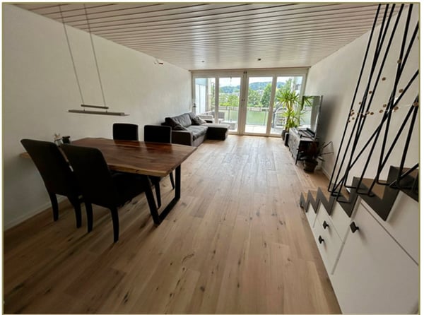 1.5-Zimmer-Maisonette-Wohnung mit Balkon & Garage Eschlikon 1