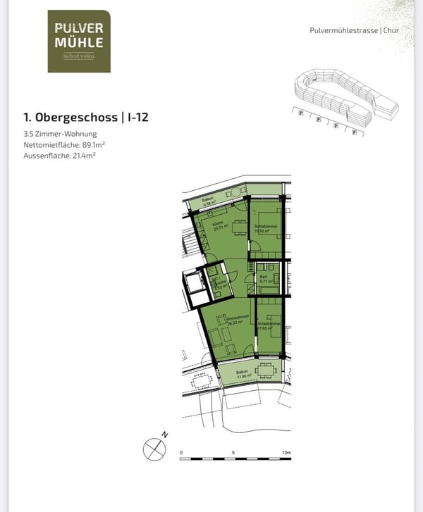 Nachmieter gesucht ? 1.5-Zimmer-Wohnung in ruhiger Lage 5