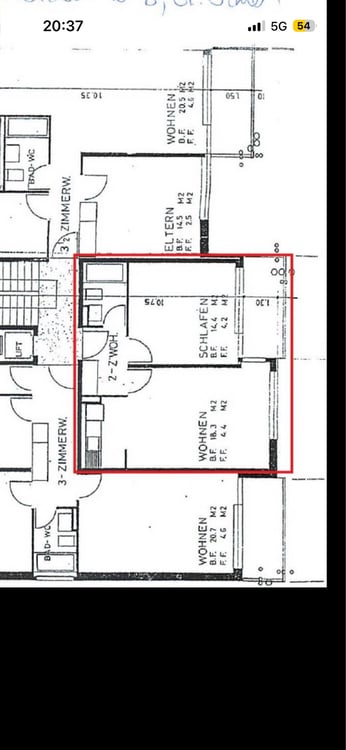 Nachmieter gesucht 2 Zimmer Wohnung in Wittenbach SG 3