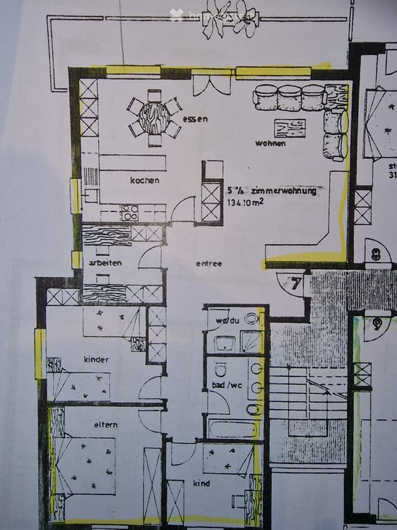 7.5- Zimmerwohnung zu vermieten 5