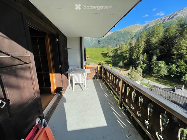 Zu vermieten in Davos-Wiesen möblierte 3 ½ Zimmerwohnung 2