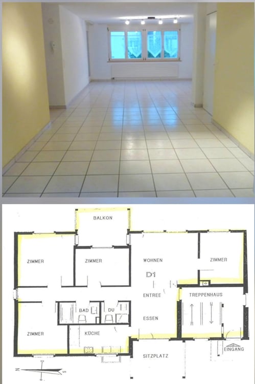 5.5 Zi Terrassen Wohnung zentrale Lage u Seesicht 1
