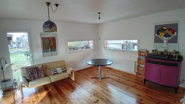 Thun 4.5 Zimmerwohnung, Rasensitzplatz, gedeckte Terrasse 1