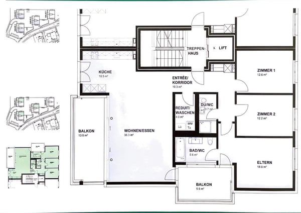 Naturnahe, Moderne und Helle 4.5-Zimmerwohnung 5