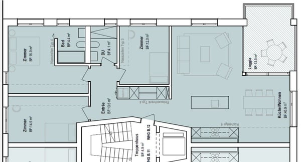 4.5-Zimmer-Neubauwohnung mit grossem Balkon in Seedorf UR 5