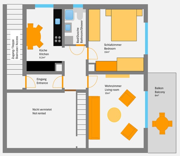 Möblierte 2.5-Zimmer-Wohnung mit Balkon in Thierachern/Thun 5
