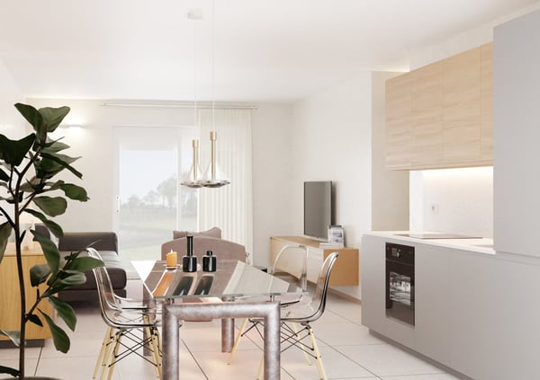 Nuovo appartamento 3.5 locali, 110 mq con 2 giardini privati 3