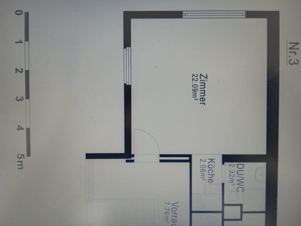 1 Zimmer Studio mit Kochnische/Bad/Keller 5