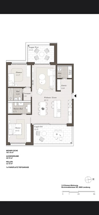 Attraktive 3.5-Zimmer-Wohnung im Eigentumsstandard 1