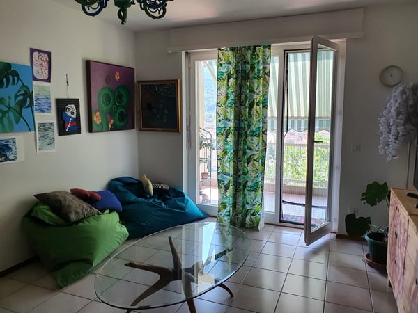 Appartamento 2,5 Ponte Tresa con vista aperta e privacy 4