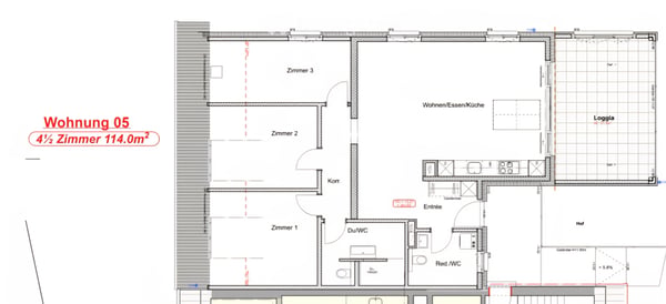 Zimmer zu vermieten in moderner 4.5-Zimmer-Wohnung 4