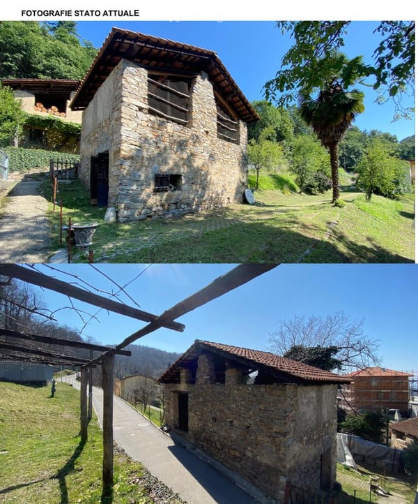 Rustico ristrutturato, giardino, geotermia vista Monte Rosa. 1