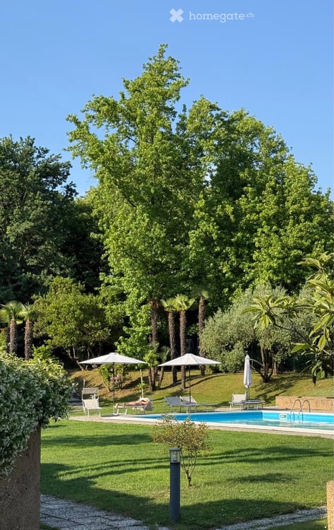 Duplex con giardino a Gentilino 1
