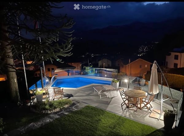 Villa a Villa Luganese vista panoramica piscina ascensore 5