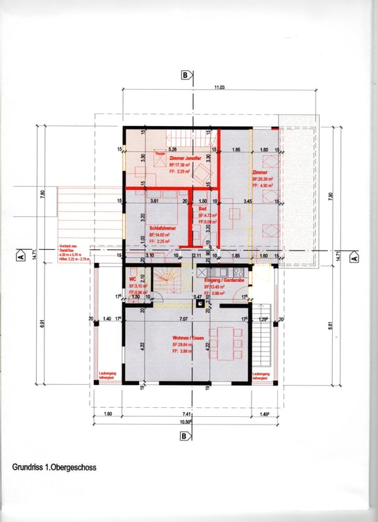 4 1/2 Zi-Wohnung im Obergeschoss in einem 2-Familienhaus 4
