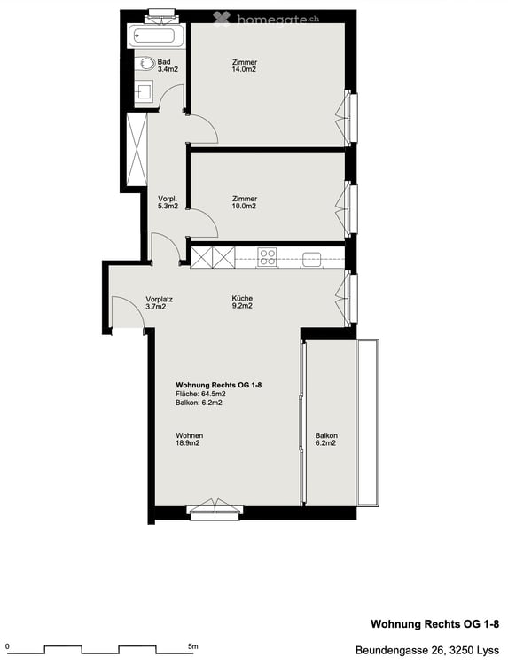 gemütliche 3 Zimmer Wohnung in Lyss 5