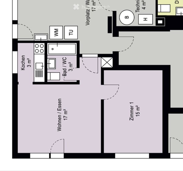 Charmante 2-Zimmer-Wohnung mit Sitzplatz 5