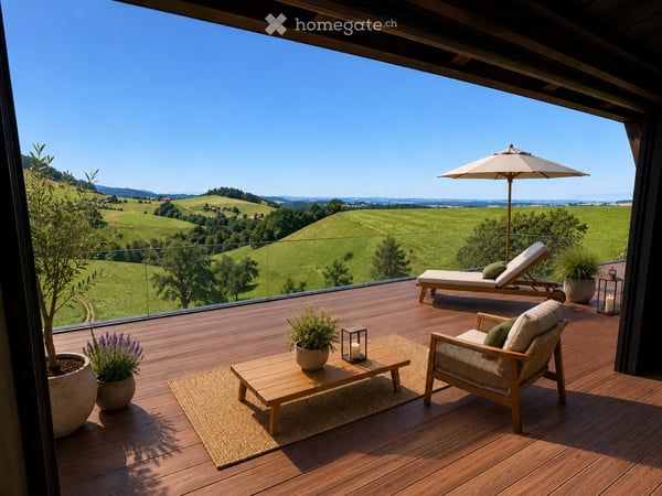 Klimatisierte Dachwohnung mit riesigem Balkon 5