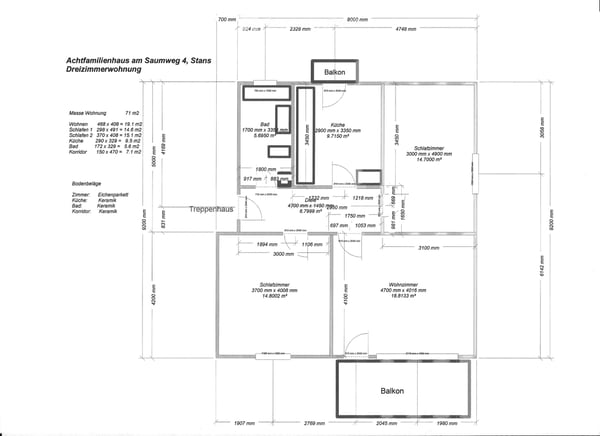 Dreieinhalbzimmerwohnung nähe OeV 2