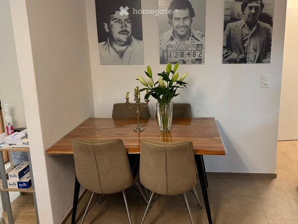 2,5 Zimmerwohnung 60m2 möbliert. Ab sofort 1.7 10