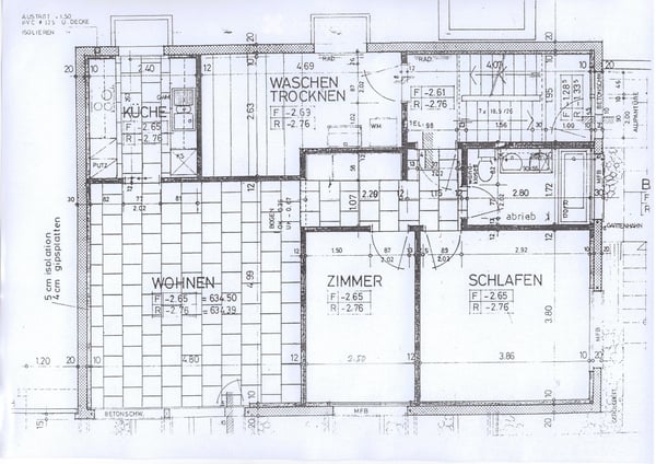 Schöne, helle, grosse 3 Zi-Parterre-Wohnung in 3-Fam.haus 5