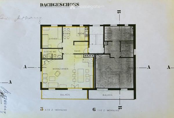 1.5 Zi. Wohnung 55m2 mit Autounterstand 5