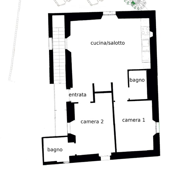 Appartamento ristrutturato Gentilino 5