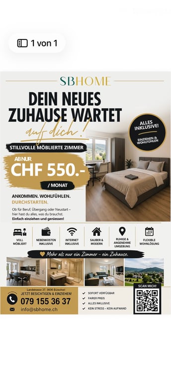 Mobiliere Zimmer 3