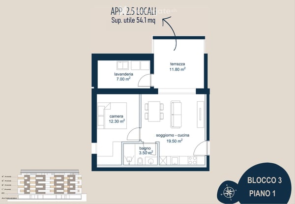 Affittasi appartamento 2.5 locali - standing superiore 3