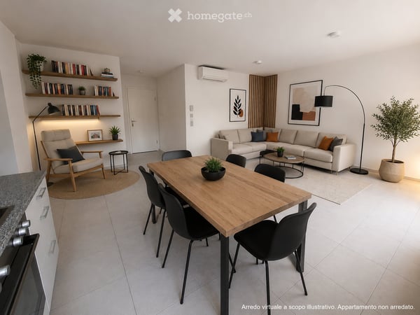 Accogliente appartamento di 3 locali con giardino privato 1