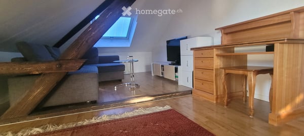 2.5-Zimmer Dachwohnung mit Balkon, möbl…